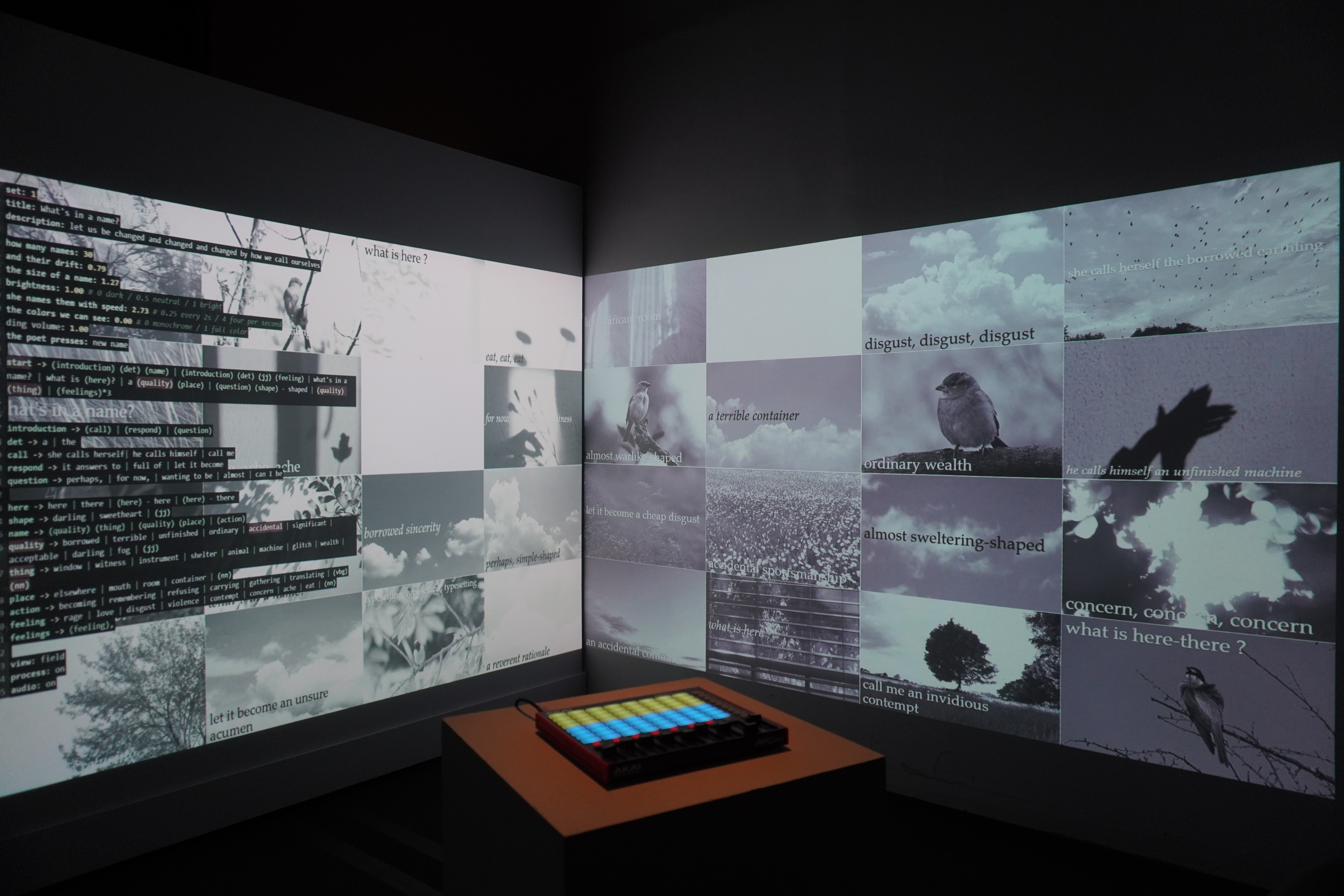 Live Poetry installation view